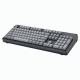 108-Key Wireless Mechanical Keyboard, Full-Size Gray Keyboard with Number Pad