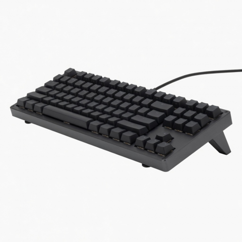 Full-Size Black Wired Mechanical Keyboard