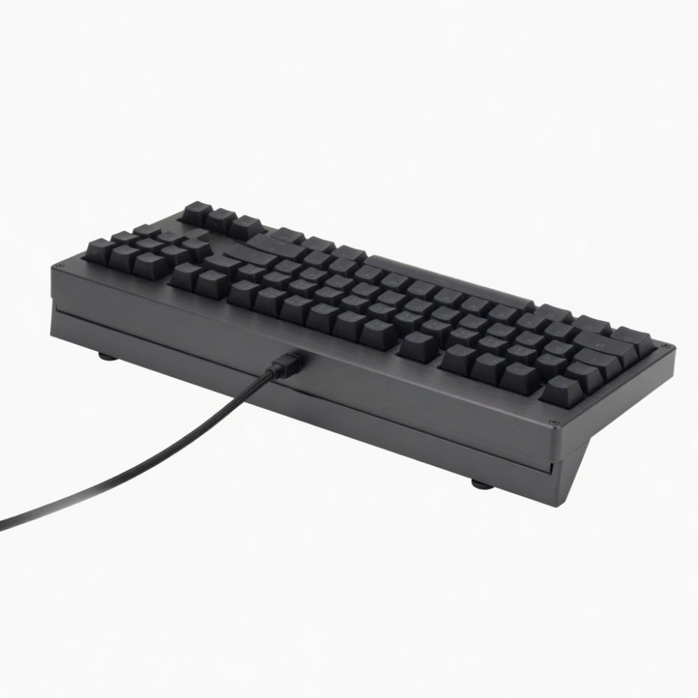 Full-Size Black Wired Mechanical Keyboard