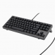 Full-Size Black Wired Mechanical Keyboard