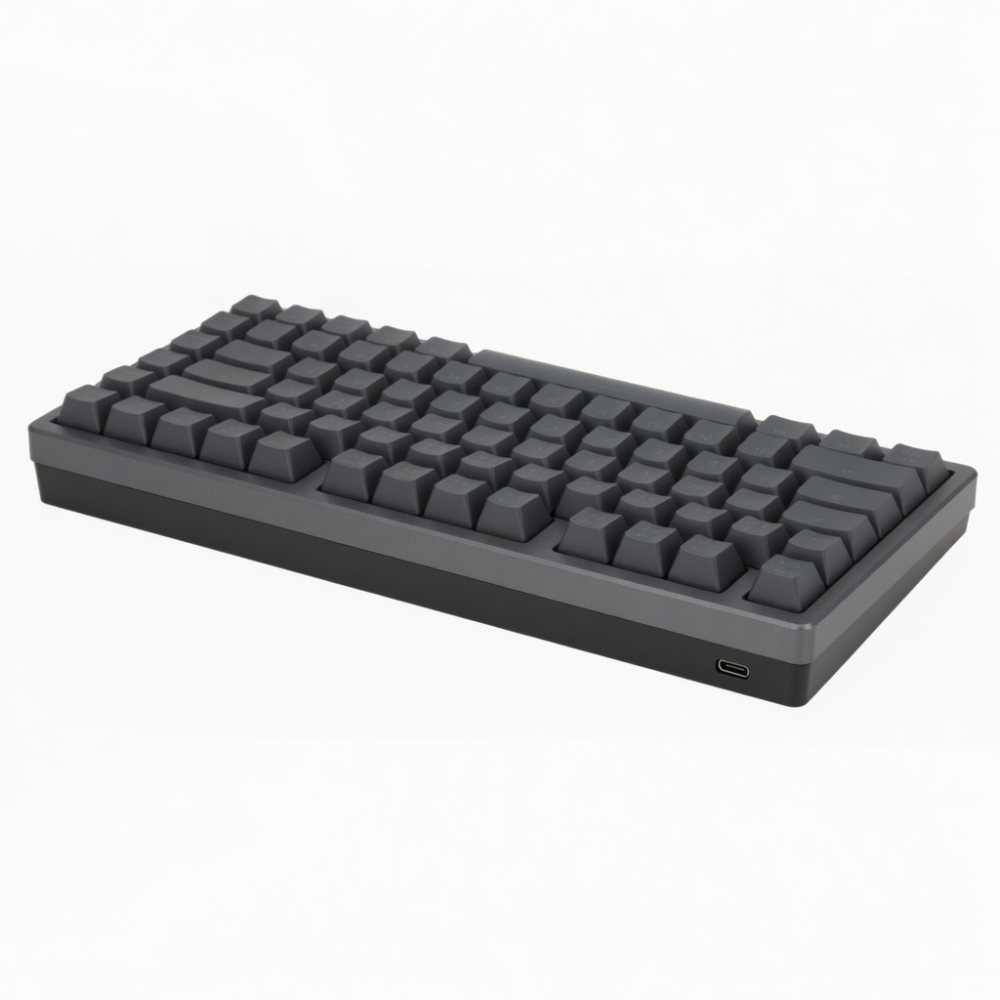 Wireless Mechanical Keyboard, 75% Layout, Dark Gray, 82 Keys