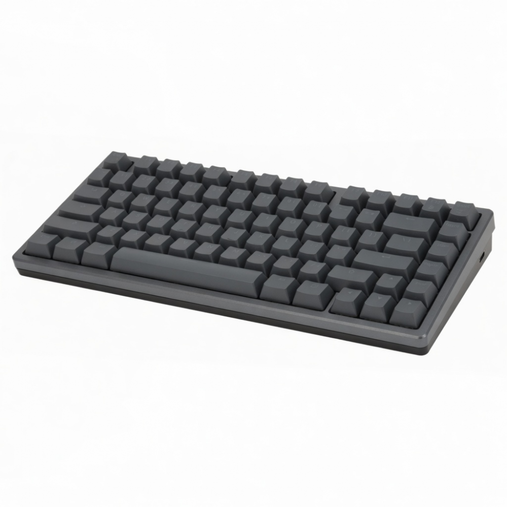 Wireless Mechanical Keyboard, 75% Layout, Dark Gray, 82 Keys