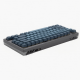 Mechanical Keyboard, 80-Key Compact Layout, Blue Keycaps, Metal Frame
