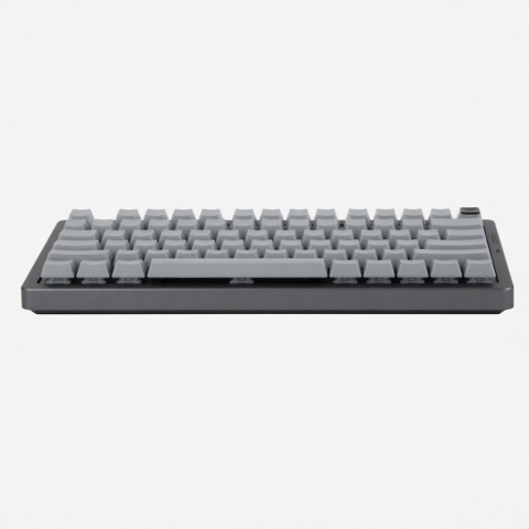84-Key Wireless Mechanical Keyboard, Compact Gray Layout