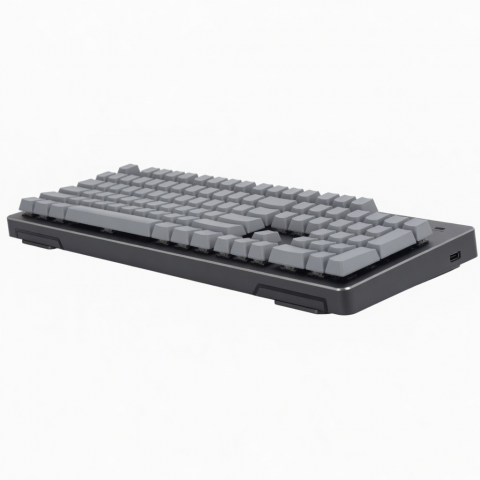 Wireless Mechanical Keyboard, 98-Key Compact Layout, Gray Keycaps