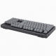 Wireless Mechanical Keyboard, 98-Key Compact Layout, Gray Keycaps