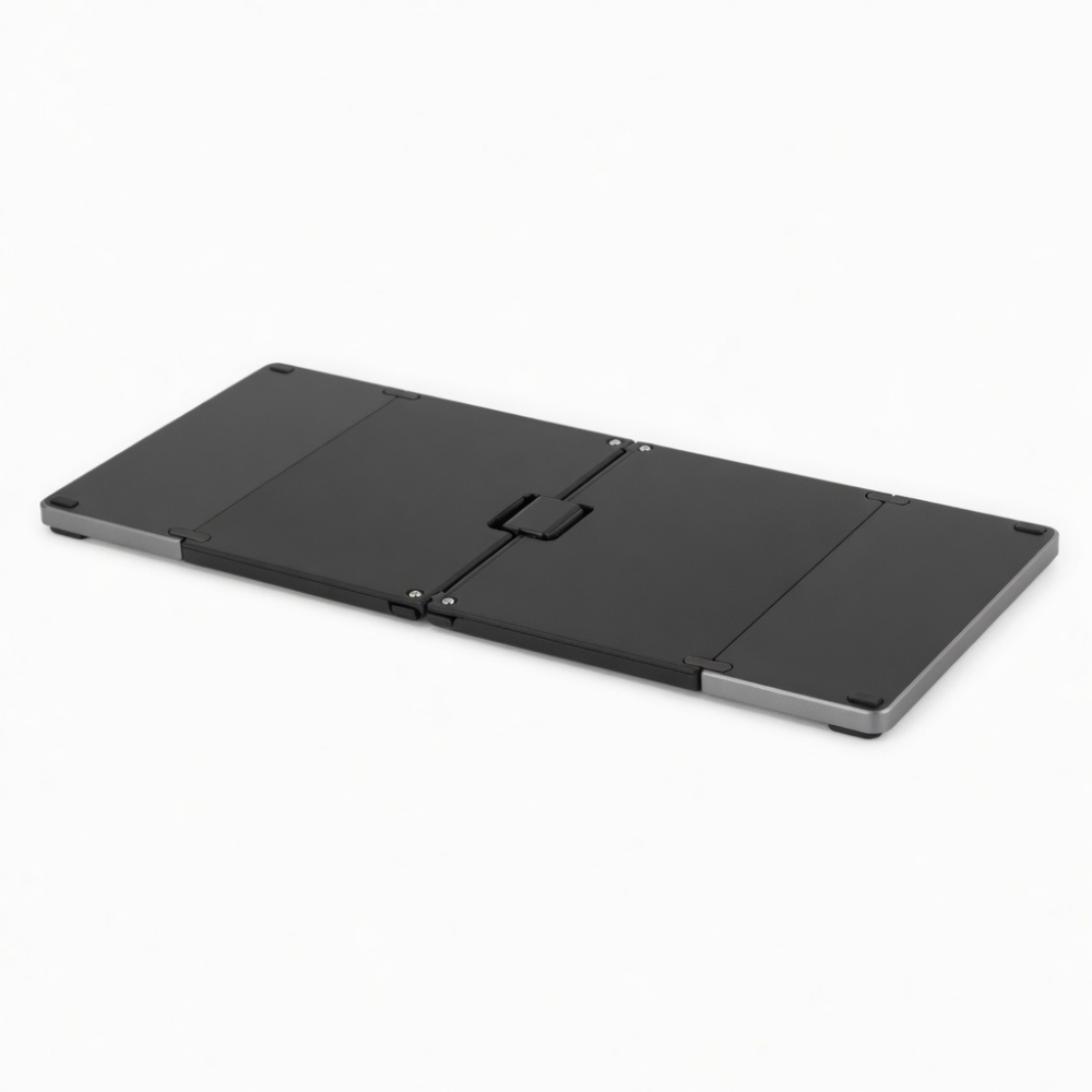 Foldable Wireless Keyboard with Touchpad, Slim Black
