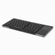 Foldable Wireless Keyboard with Touchpad, Slim Black