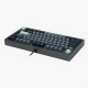 81-Key Mechanical Keyboard, 75% Layout, Gray Keycaps, Dark Gray Case