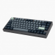 81-Key Mechanical Keyboard, 75% Layout, Gray Keycaps, Dark Gray Case