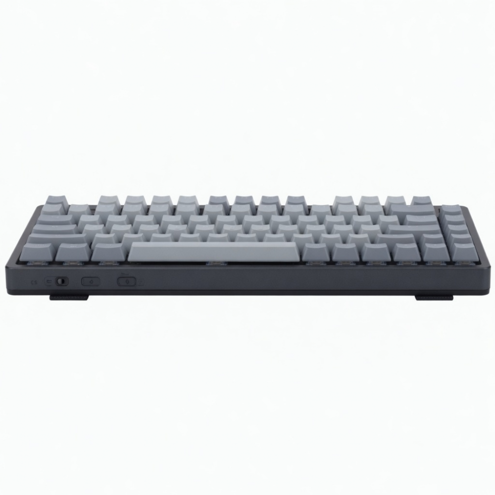 84-Key Wireless Mechanical Keyboard, 75% Layout, Gray/Black