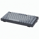 84-Key Wireless Mechanical Keyboard, 75% Layout, Gray/Black