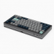 Mechanical Keyboard, 80-Key Compact Layout, Gray Blue Keycaps, Wired Connectivity