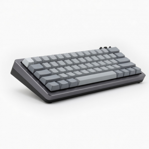 Wireless Mechanical Keyboard, 84-Key Compact Layout, Gray Switches
