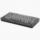 80-Key Wireless Mechanical Keyboard, Compact Layout, Gray and Black