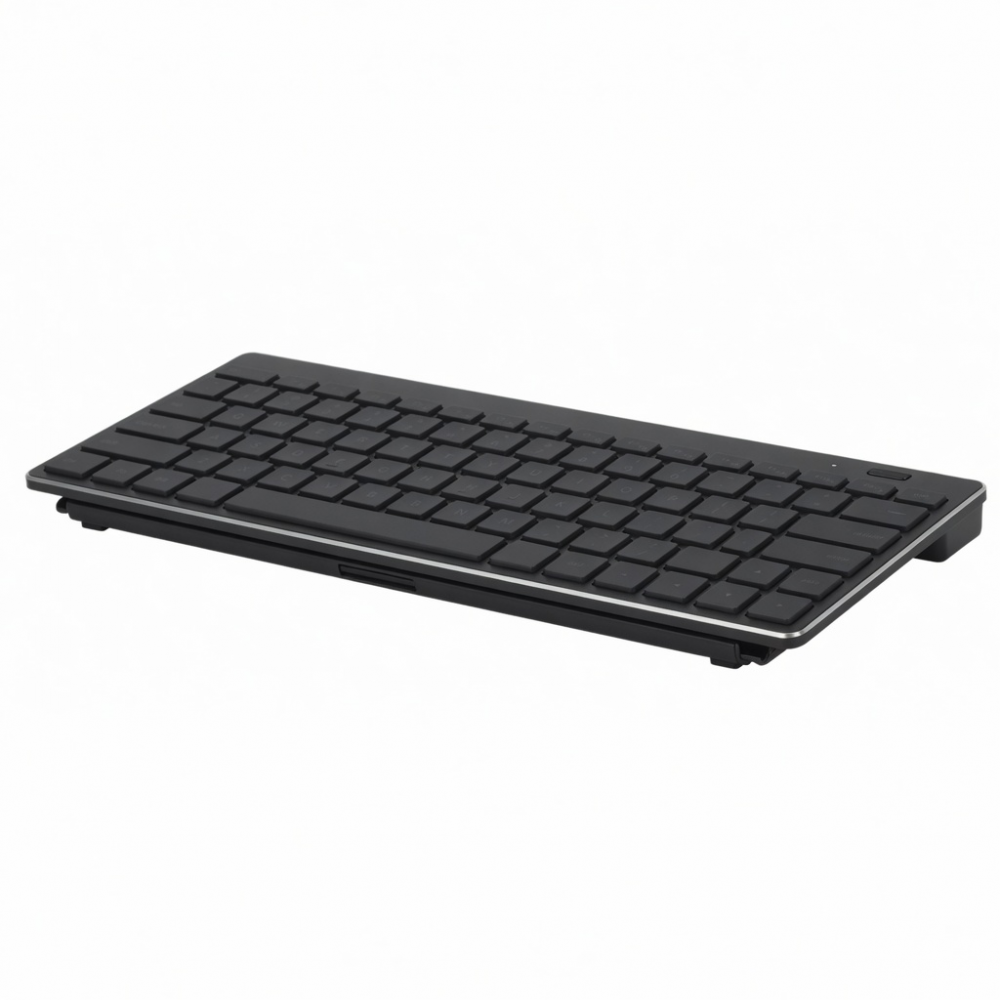 Wireless Keyboard, Ultra-Slim Black Design, Full-Size Layout