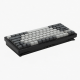 75% Mechanical Keyboard, Gray and Black Keycaps, Compact Layout