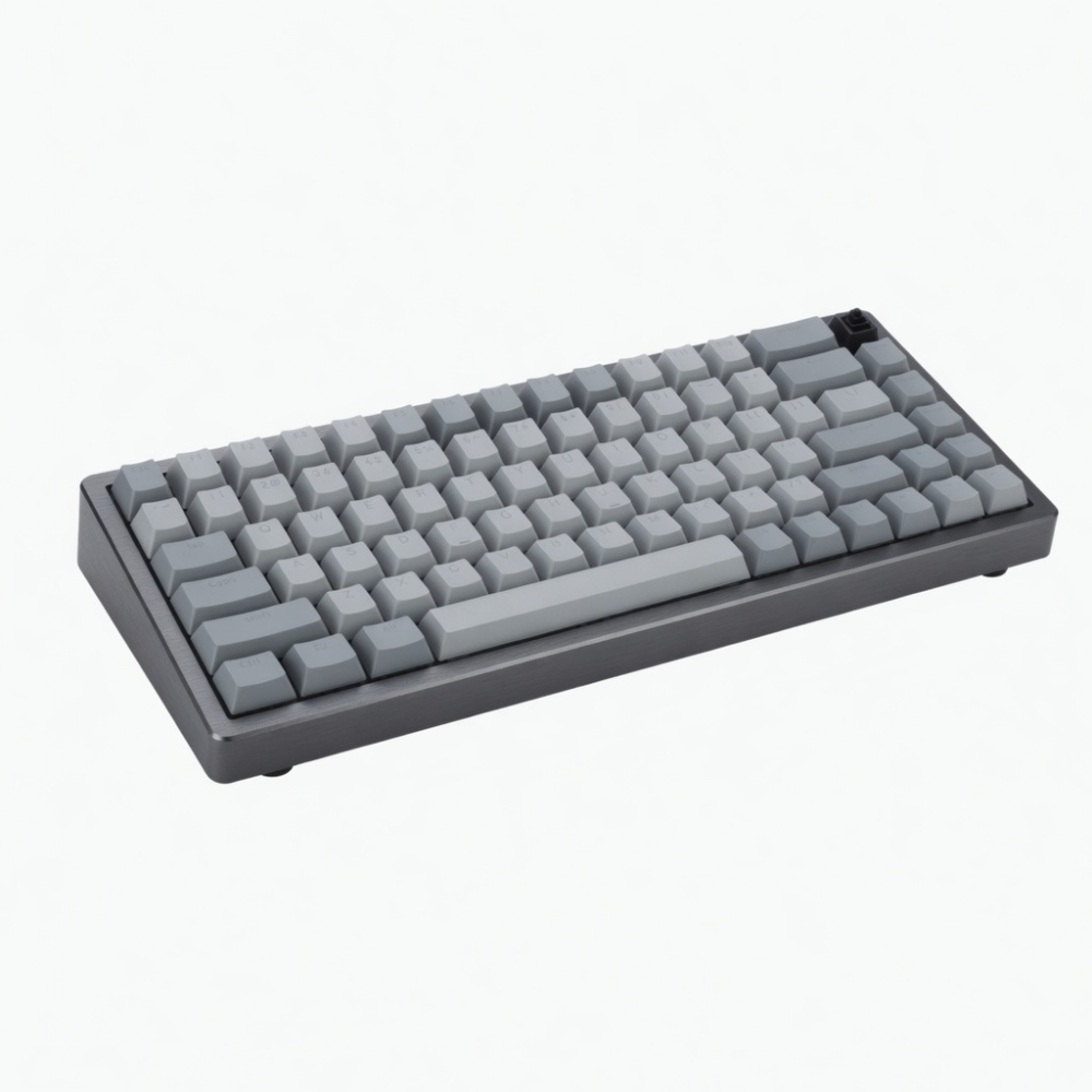 84-Key Wireless Mechanical Keyboard, Gray Aluminum Frame