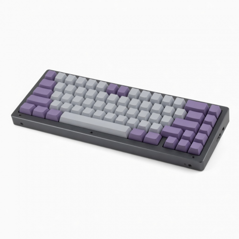 96-Key Wireless Mechanical Keyboard, Alice Layout, Purple Gray