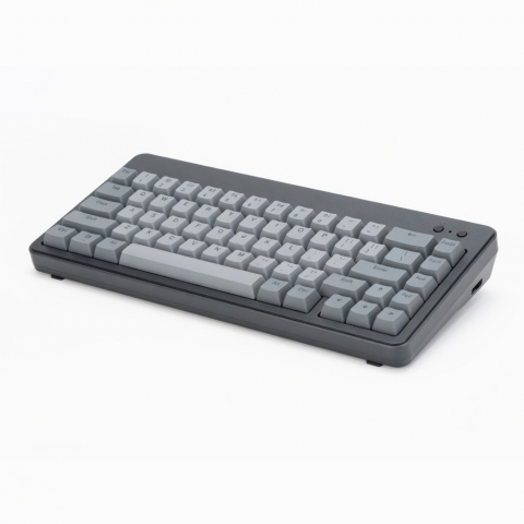 Wireless Mechanical Keyboard, 84-Key Compact Layout, Gray PBT Keycaps