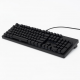 Black Wired Mechanical Keyboard, 104-Key Full-Size Layout