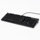 Black Wired Mechanical Keyboard, 104-Key Full-Size Layout