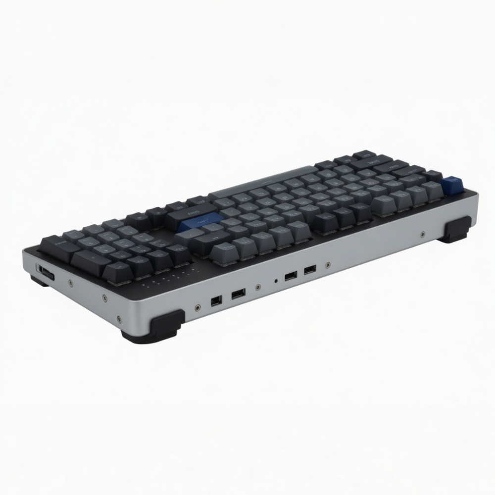 Wired Full-Size Mechanical Keyboard, 104-Key Black Keyboard