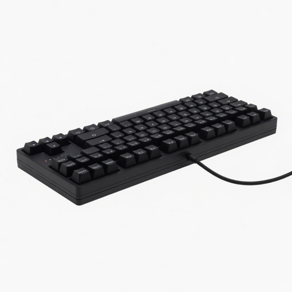 Wired Mechanical Keyboard 87-Key Tenkeyless Black Keyboard