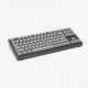96-Key Mechanical Keyboard, Gray Keycaps, Compact Layout