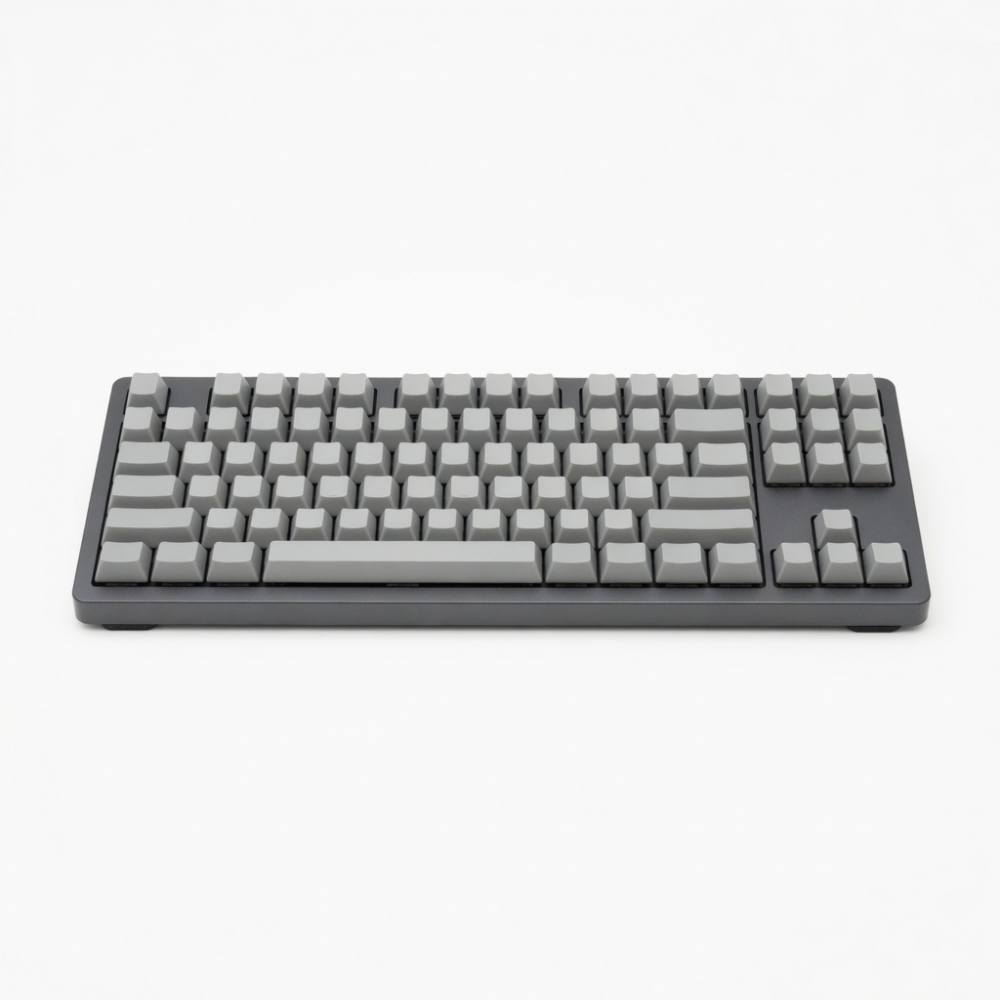 96-Key Mechanical Keyboard, Gray Keycaps, Compact Layout