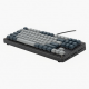 80-Key Mechanical Keyboard, Wired, Gray and Black, Compact Layout