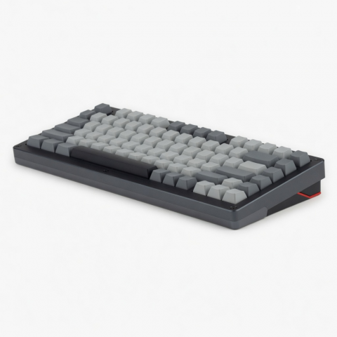 75-Key Mechanical Keyboard, Compact Gray Layout