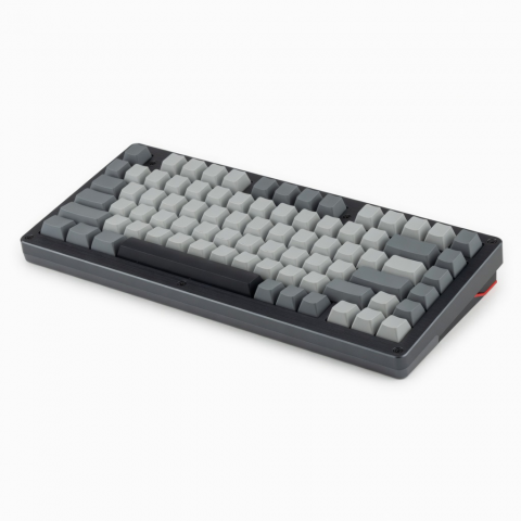 75-Key Mechanical Keyboard, Compact Gray Layout