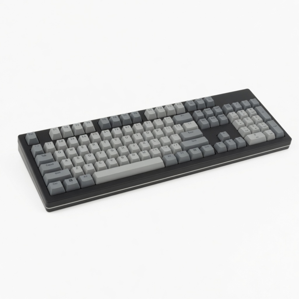 96-Key Mechanical Keyboard, Gray and Black, Full-Size Layout
