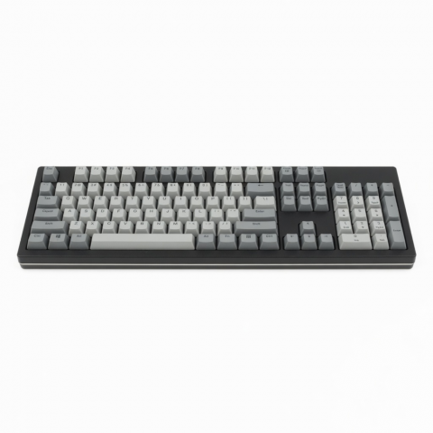 96-Key Mechanical Keyboard, Gray and Black, Full-Size Layout