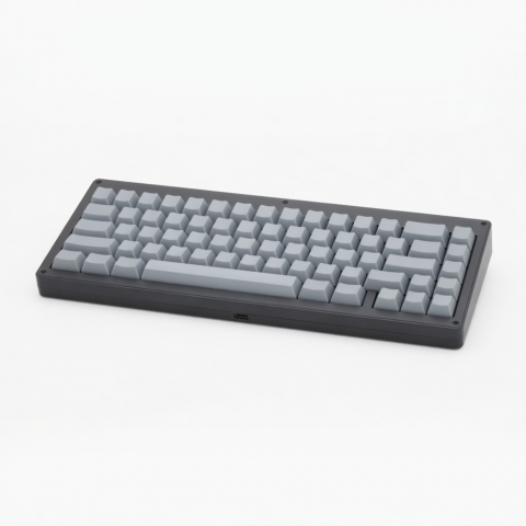 100-Key Low-Profile Mechanical Keyboard, Gray USB-C Wired