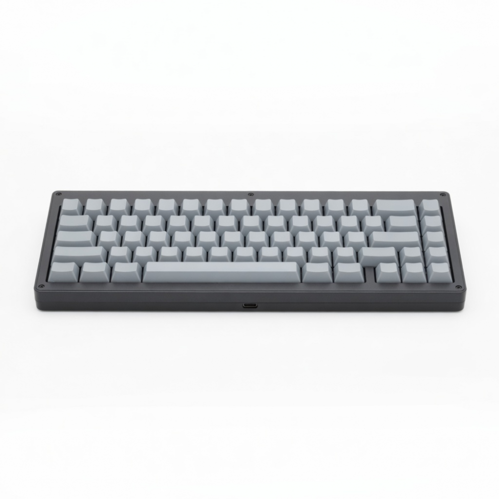 100-Key Low-Profile Mechanical Keyboard, Gray USB-C Wired