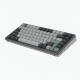 82-Key 75% Compact Keyboard, Gray and Green】【。