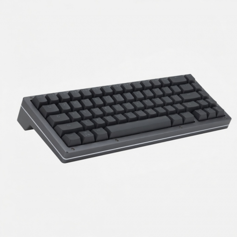 65-Key Mechanical Keyboard, Black Compact Layout