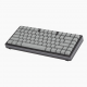 75-Key Mechanical Keyboard, Gray Keycaps, Compact Layout