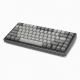 75% Mechanical Keyboard, 84-Key, Gray/White