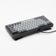 75-Key Hall Effect Mechanical Keyboard, Wired Black Gray Compact Layout