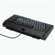 87-Key Wired Mechanical Keyboard, Compact Layout, Gray Keycaps, Black Aluminum Case